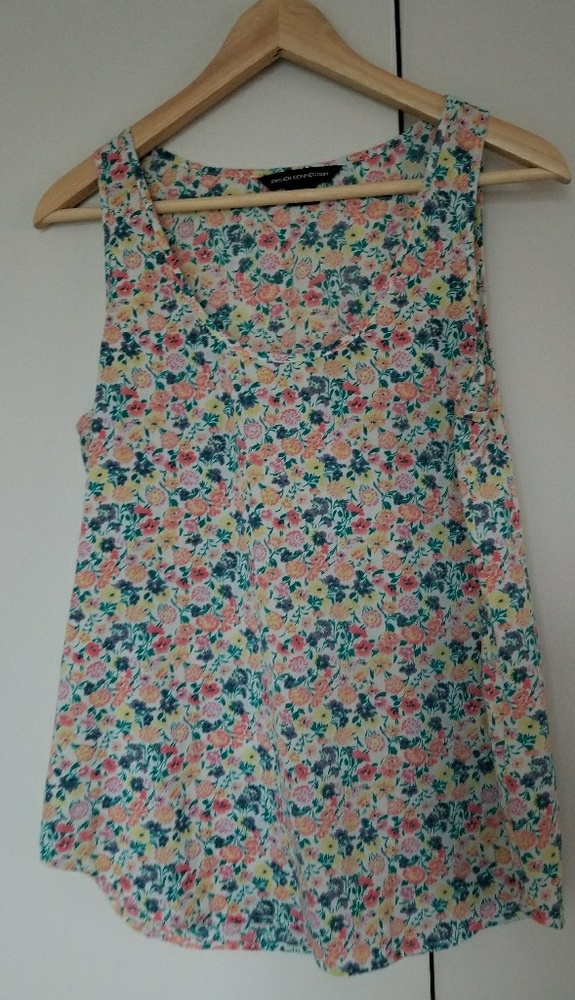 French connection floral tank